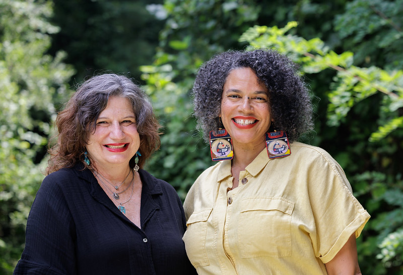 L-R: Paige Heurtin and Wendy Shenefelt are Alternate ROOTS’ new co-executive directors. Photo: melisa cardona, 2024.