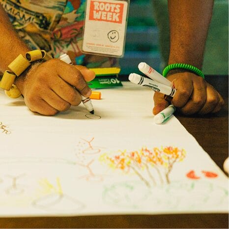 Person drawing